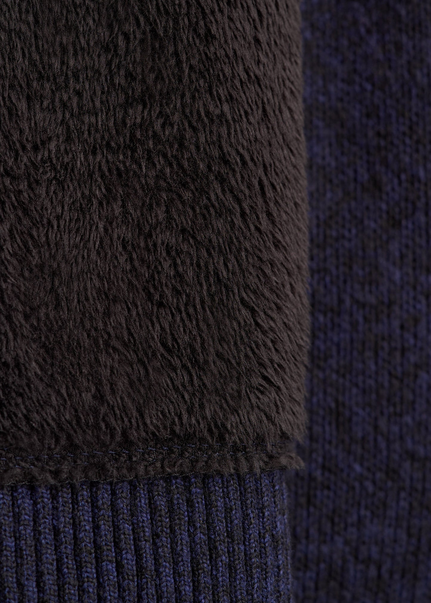 Hooded Sherpa Sweater for Tall Men in Patriot Blue