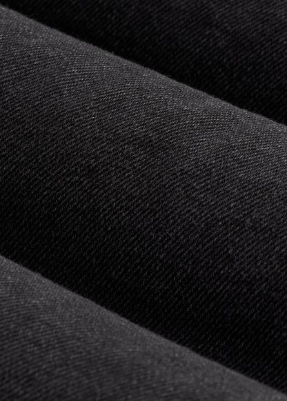 Denim Sherpa Jacket for Tall Men in Onyx Black Wash