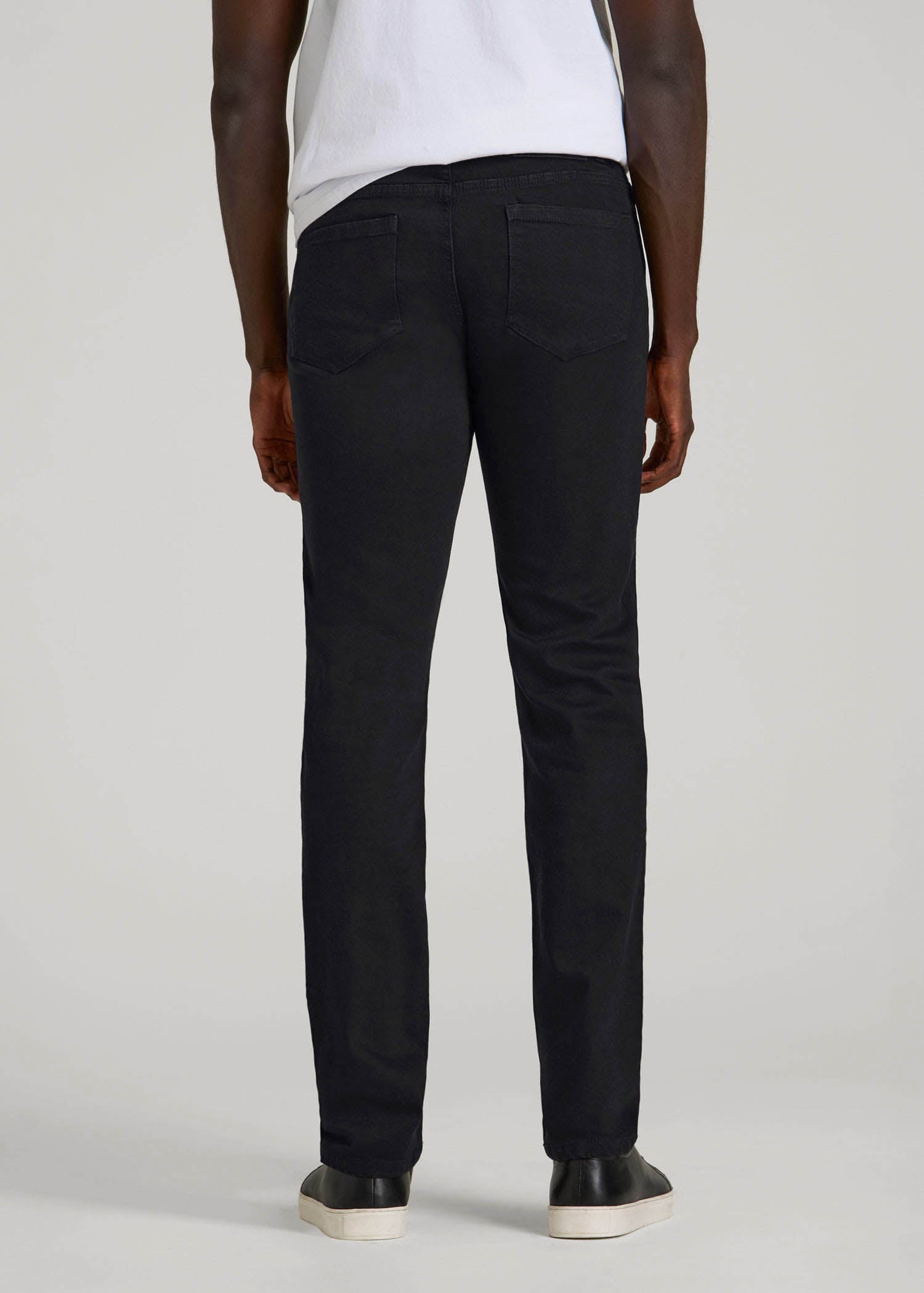 Dylan Slim Fit Jeans: Black Slim-fit Jeans for Tall Men – American