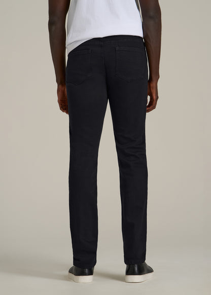 A.T. Basics Men's Dylan Slim Fit Jeans for Tall Men in Black