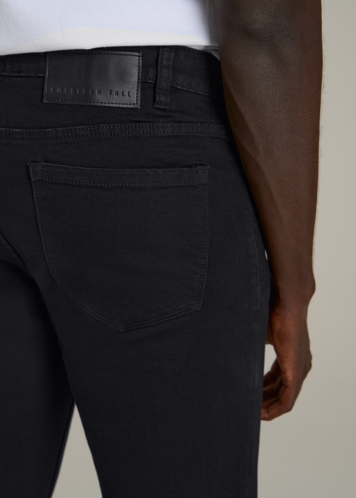 Dylan Slim Fit Jeans for Tall Men in Black