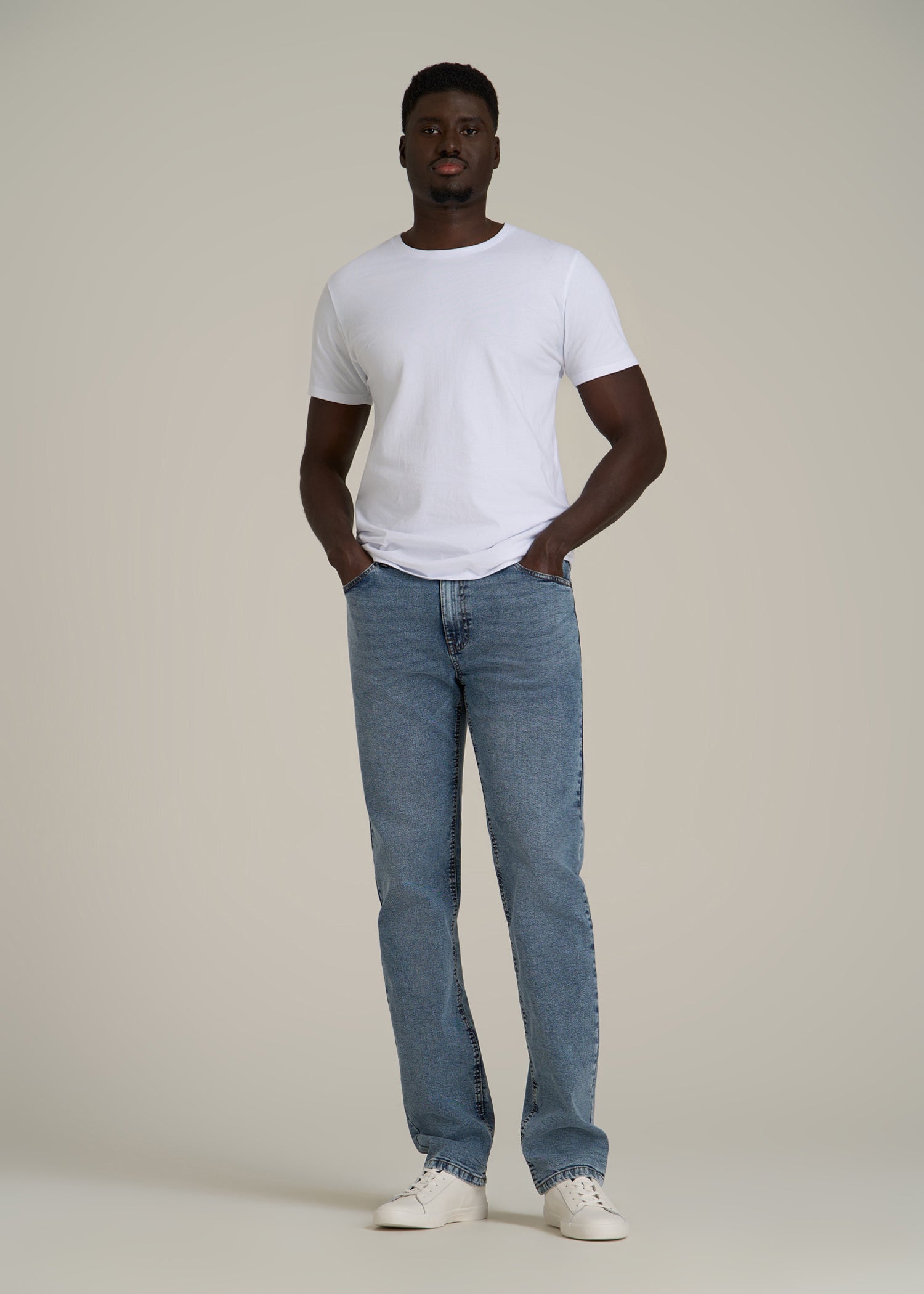 J1 STRAIGHT LEG Jeans for Tall Men in Vintage Faded Blue
