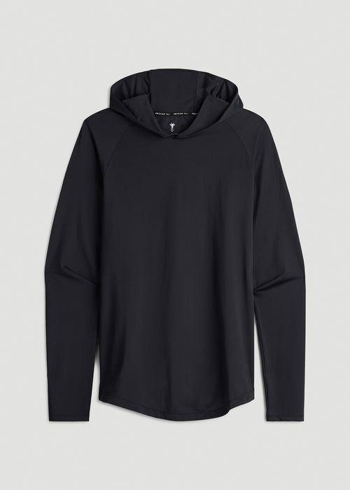 A.T. Performance Training Hoodie for Tall Men in Black