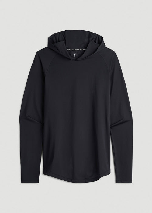 A.T. Performance Training Hoodie for Tall Men in Black