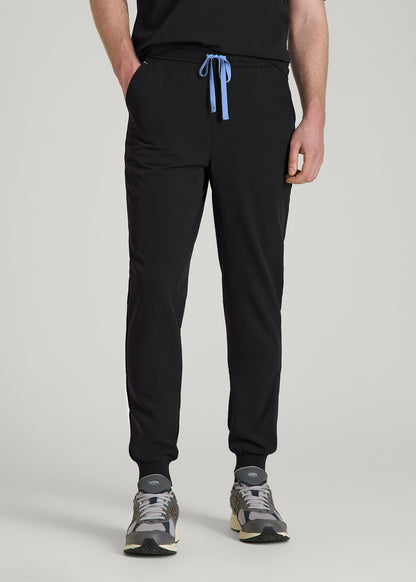 Scrub Joggers for Tall Men in Black