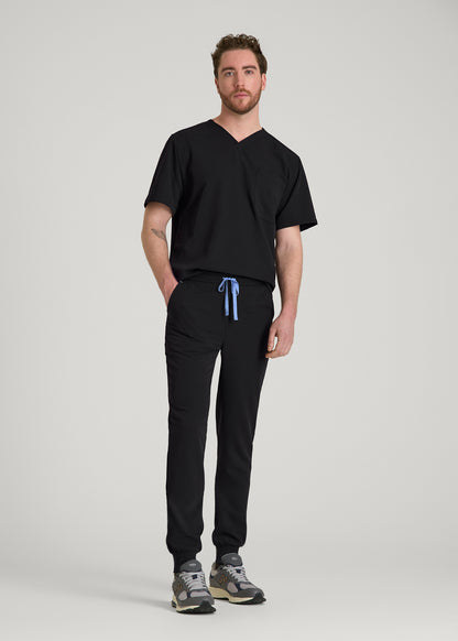 Scrub Joggers for Tall Men in Black
