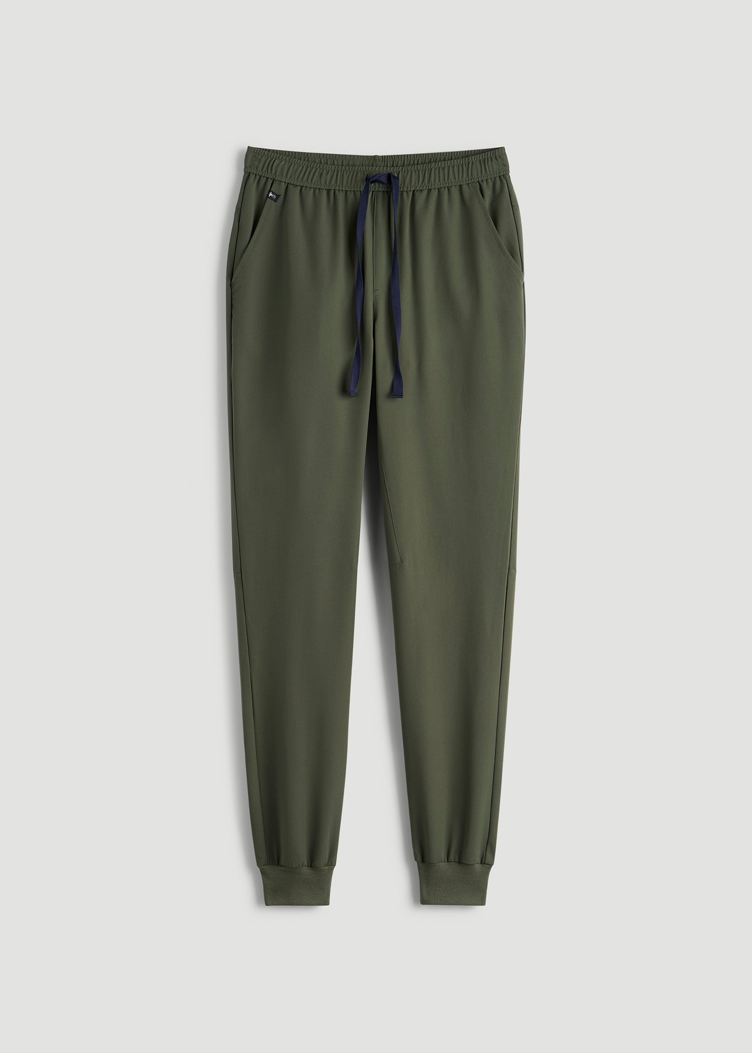 Scrub Joggers for Tall Men in Clover Green
