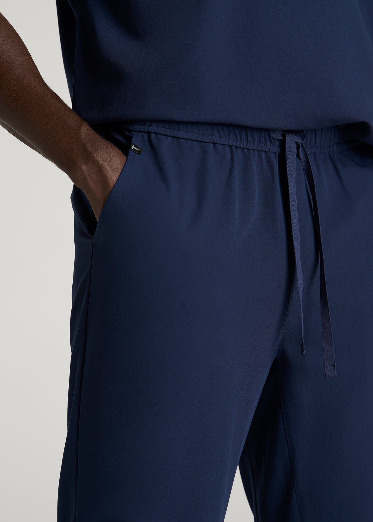 Scrub Joggers for Tall Men in Navy Blue