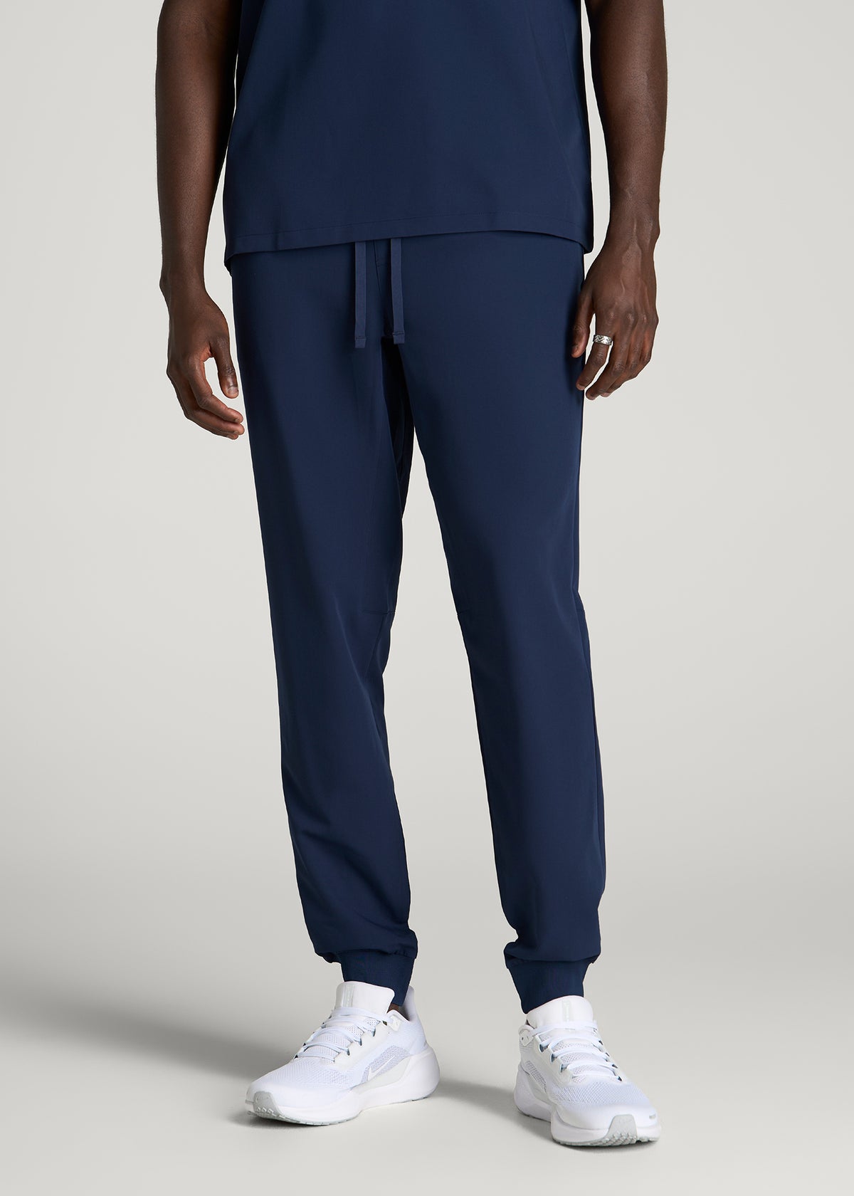 Scrub Joggers for Tall Men in Navy Blue