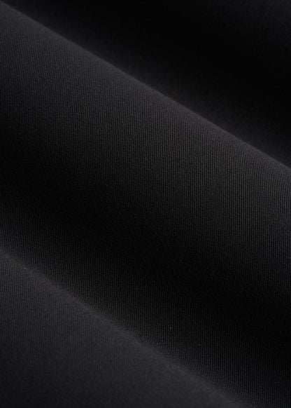 Short-Sleeve V-Neck Scrub Top for Tall Men in Black