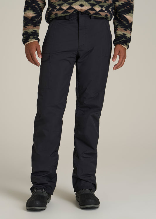 Snow Pants for Tall Men in Black