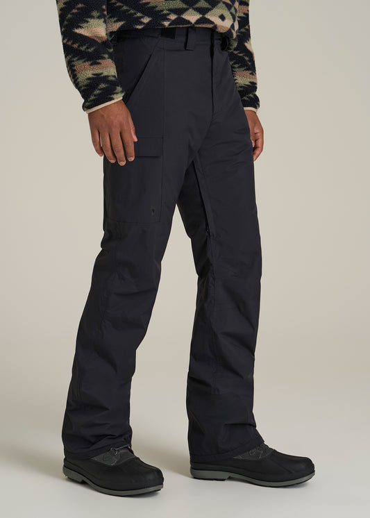 Snow Pants for Tall Men in Black