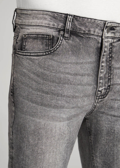 Dylan Slim Fit Jeans for Tall Men in Washed Faded Black