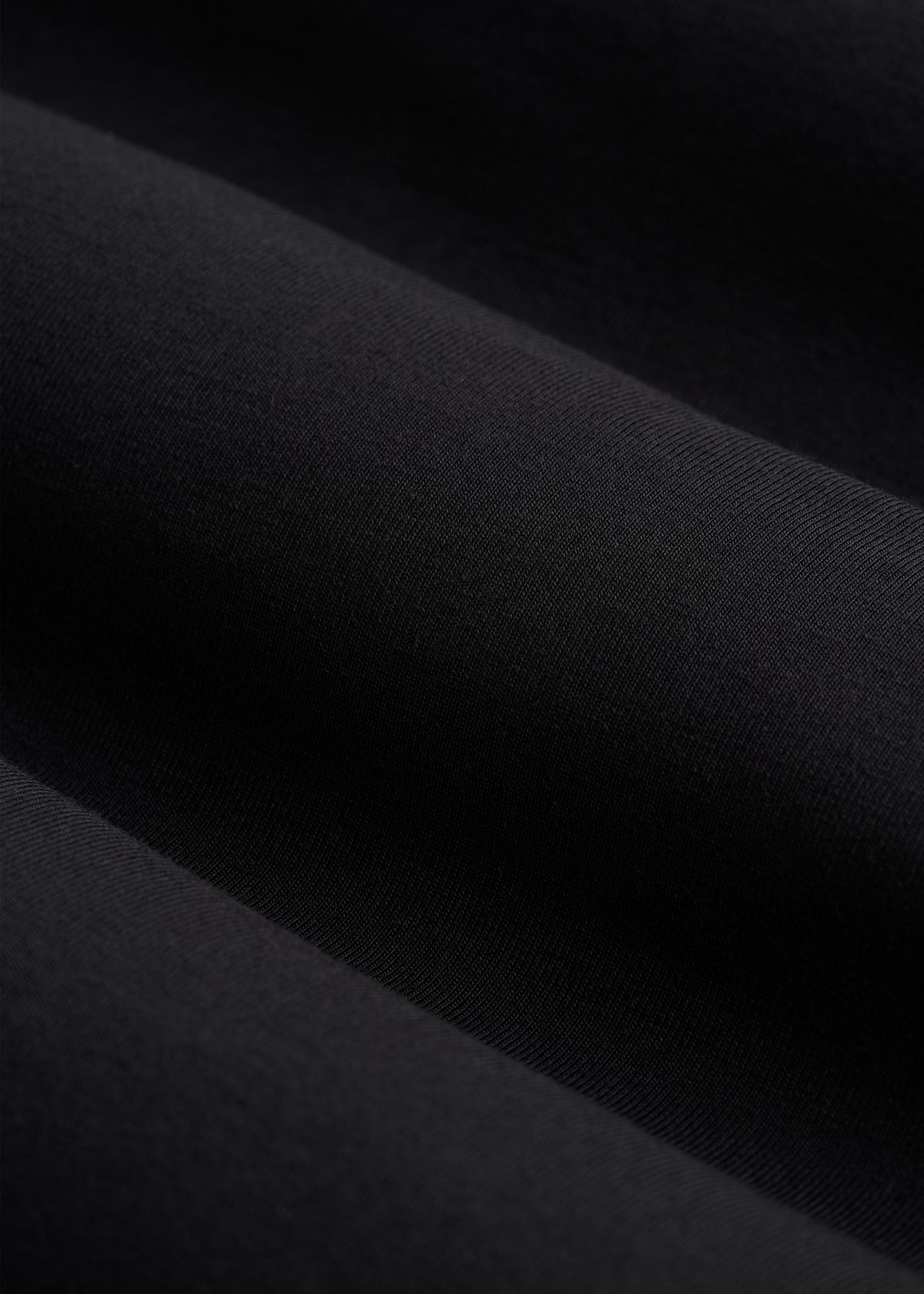Merino Wool Blend Base Layer Top for Tall Men in Black