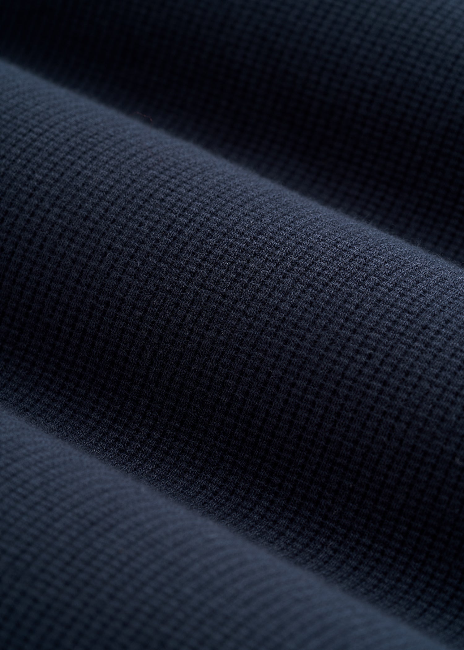 Micro-Waffle Henley for Tall Men in Royal Navy
