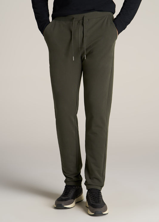 American-Tall-Men-Microsanded-French-Terry-Sweatpant-Hunter-Green-Front