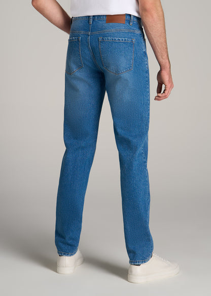 Milo RELAXED TAPERED FIT Jeans for Tall Men in Classic Mid Blue