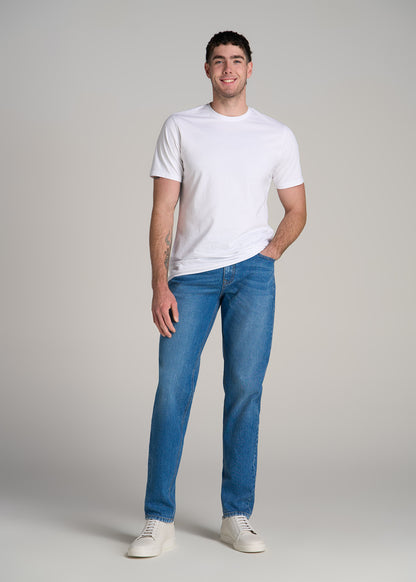 Milo RELAXED TAPERED FIT Jeans for Tall Men in Classic Mid Blue