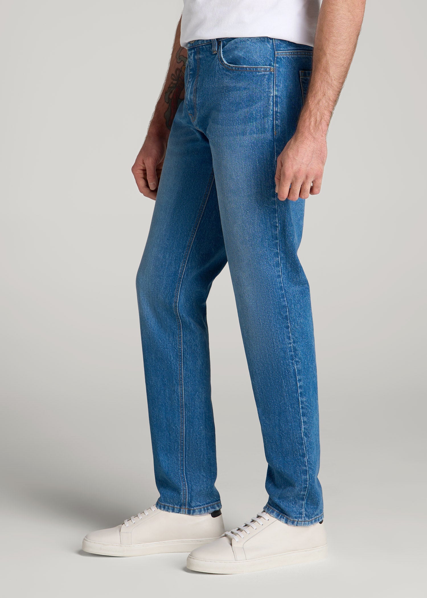 Milo Relaxed Tapered Fit Jeans for Tall Men | American Tall