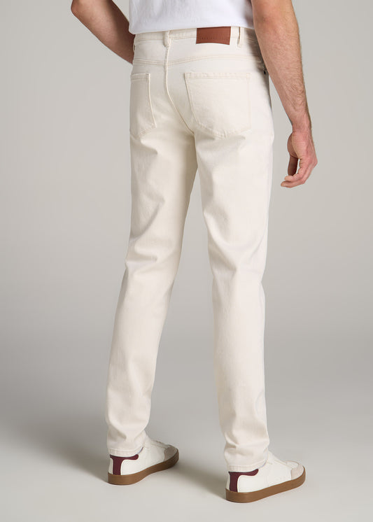 Milo RELAXED TAPERED FIT Jeans for Tall Men in Ecru Buff