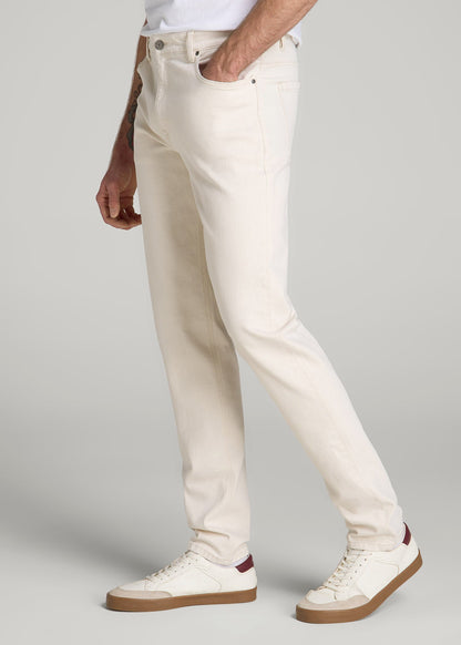 Milo RELAXED TAPERED FIT Jeans for Tall Men in Ecru Buff