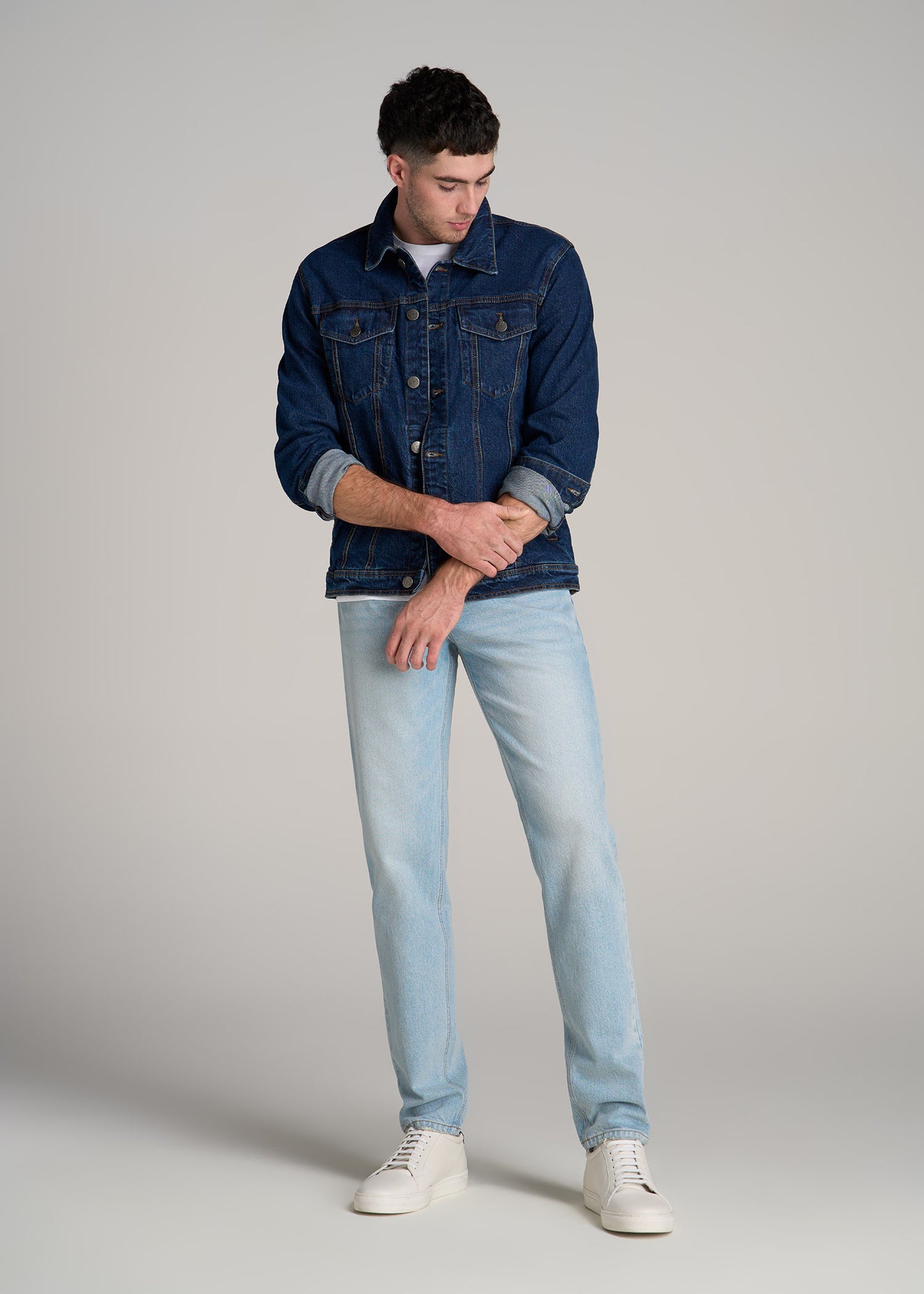 Milo RELAXED TAPERED FIT Jeans for Tall Men in Salt Lake Wash