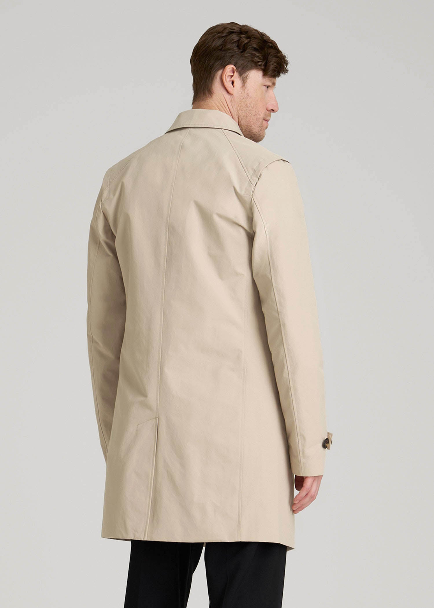 Minimalist Trench Coat for Tall Men | American Tall