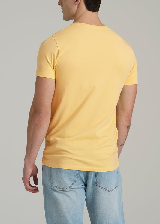 The Essential MODERN-FIT Crewneck Tee for Tall Men in Lemon Drop