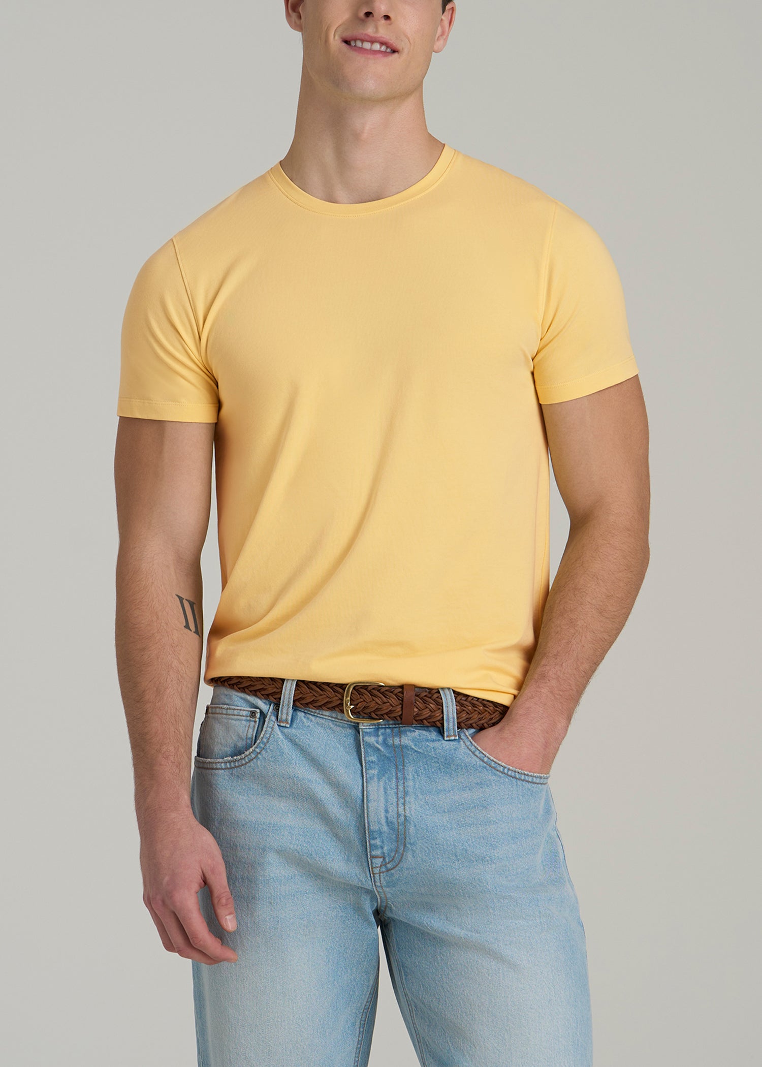 Stretch Cotton T-Shirt for Tall Men | American Tall
