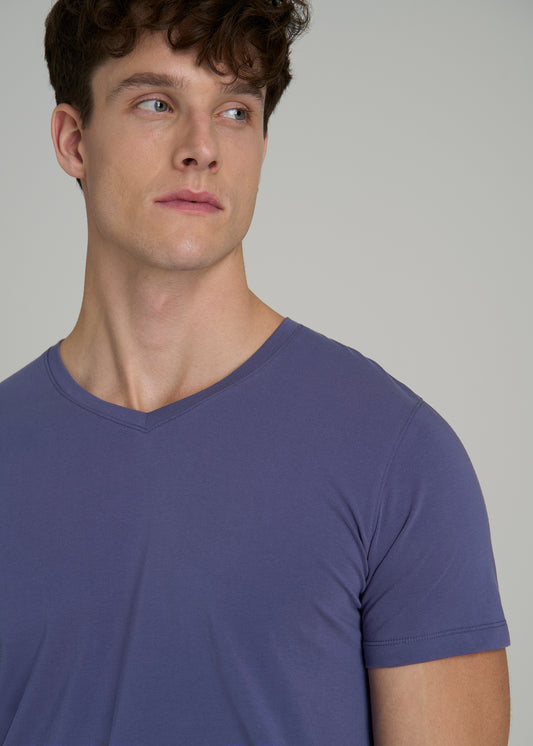 The Essential MODERN-FIT V-Neck Tee for Tall Men in Future Dusk