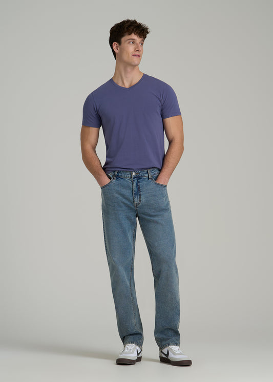 The Essential MODERN-FIT V-Neck Tee for Tall Men in Future Dusk