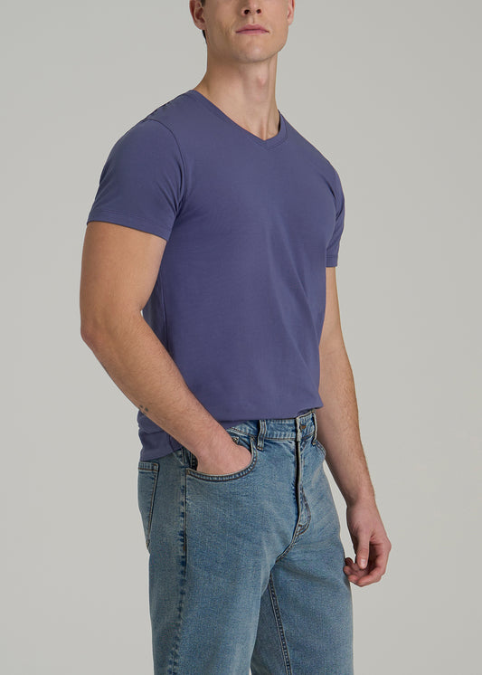 The Essential MODERN-FIT V-Neck Tee for Tall Men in Future Dusk