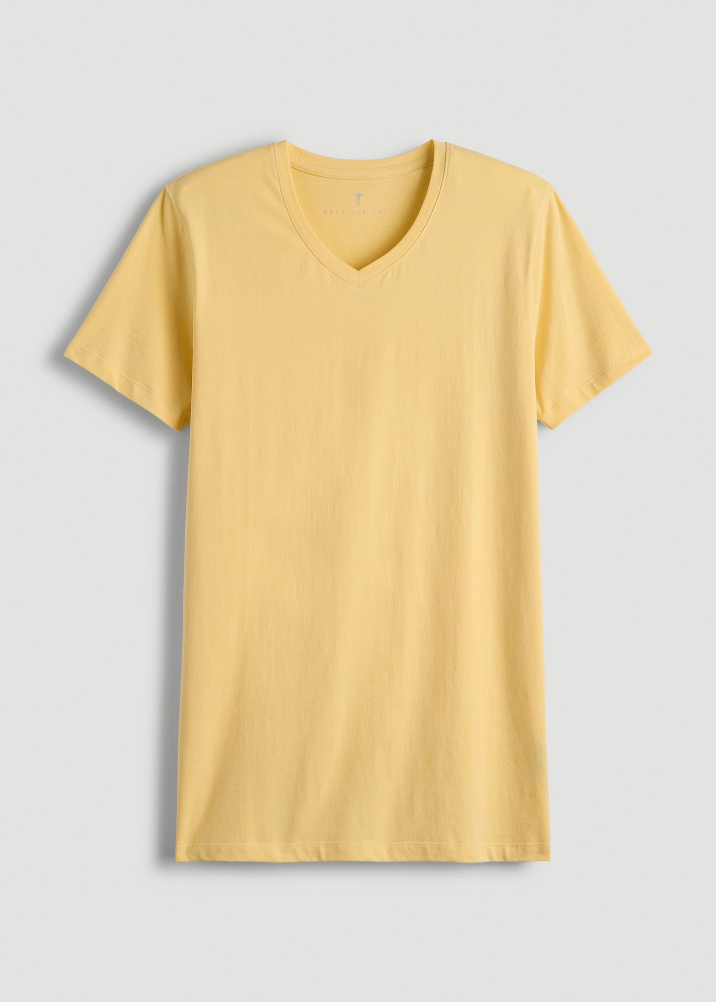 The Essential MODERN-FIT V-Neck Tee for Tall Men in Lemon Drop