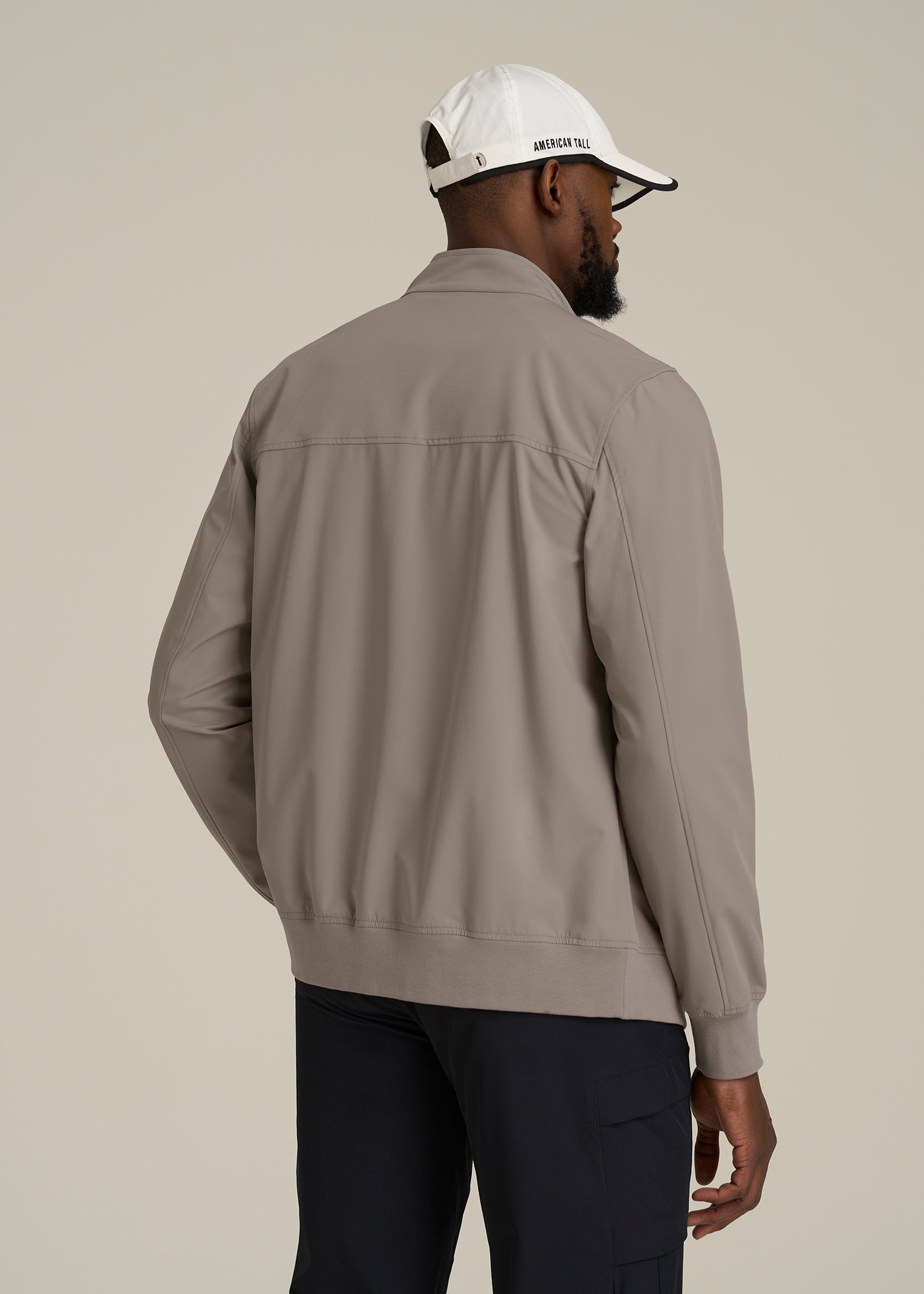 Motion Bomber Jacket for Tall Men in Portobello