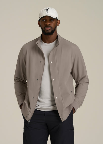 Motion Bomber Jacket for Tall Men in Portobello