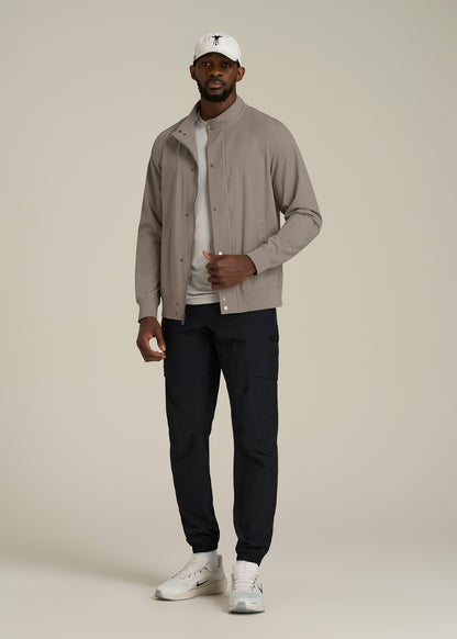 Motion Bomber Jacket for Tall Men in Portobello