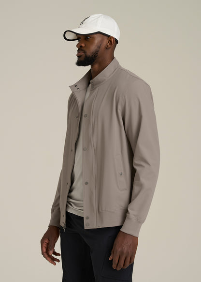 Motion Bomber Jacket for Tall Men in Portobello