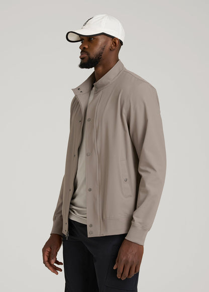 Motion Bomber Jacket for Tall Men in Portobello
