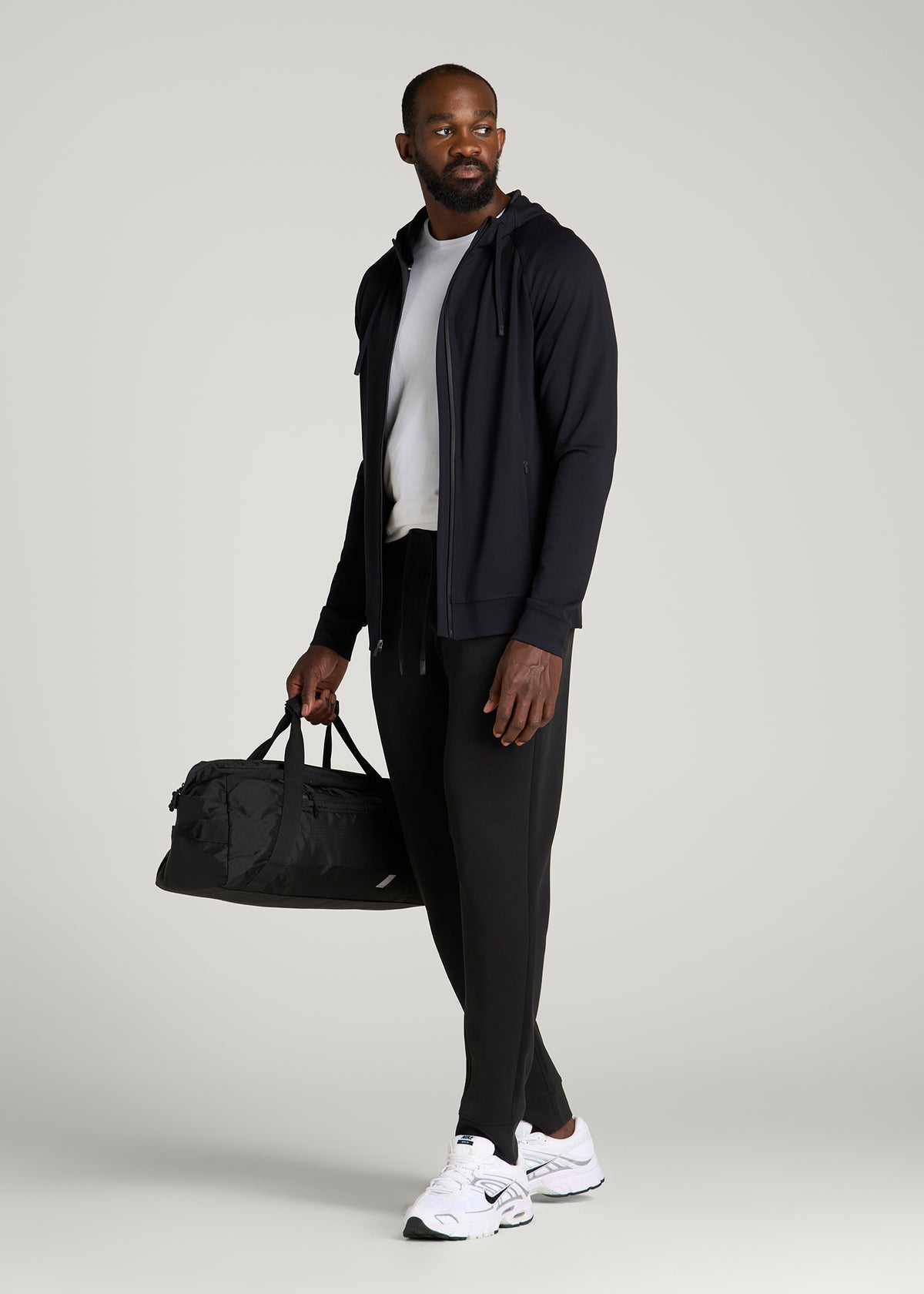 Neo Stretch Performance Joggers for Tall Men in Black