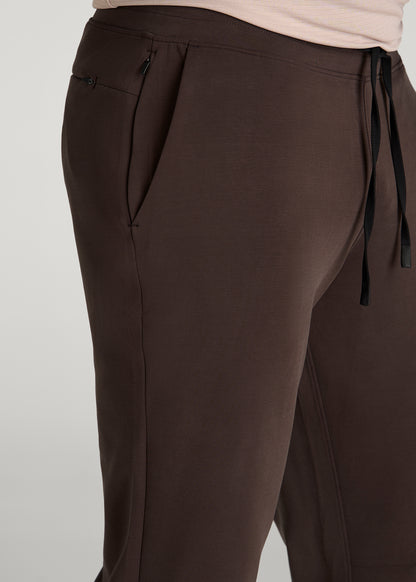 Neo Stretch Performance Joggers for Tall Men in Espresso