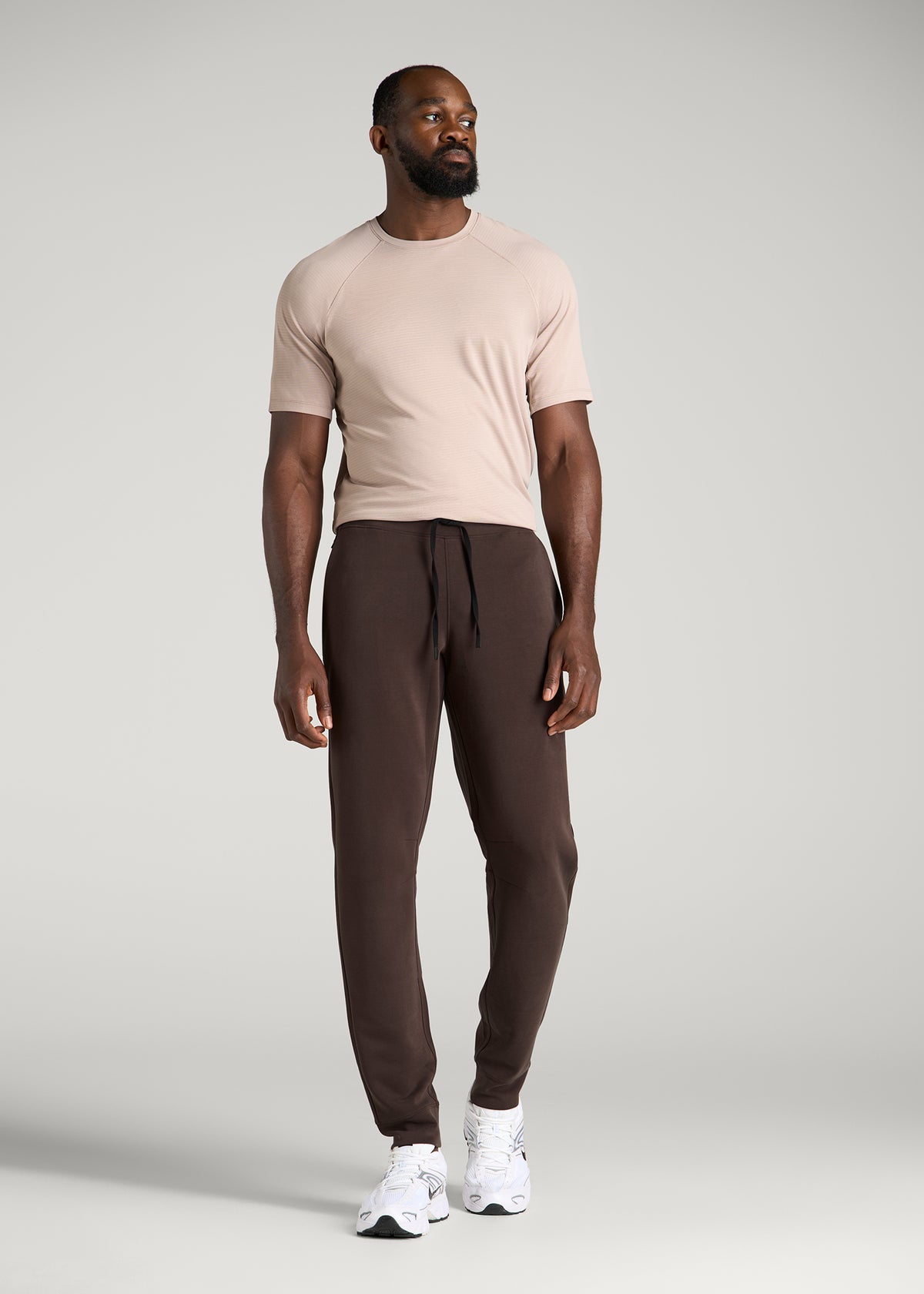Neo Stretch Performance Joggers for Tall Men in Espresso