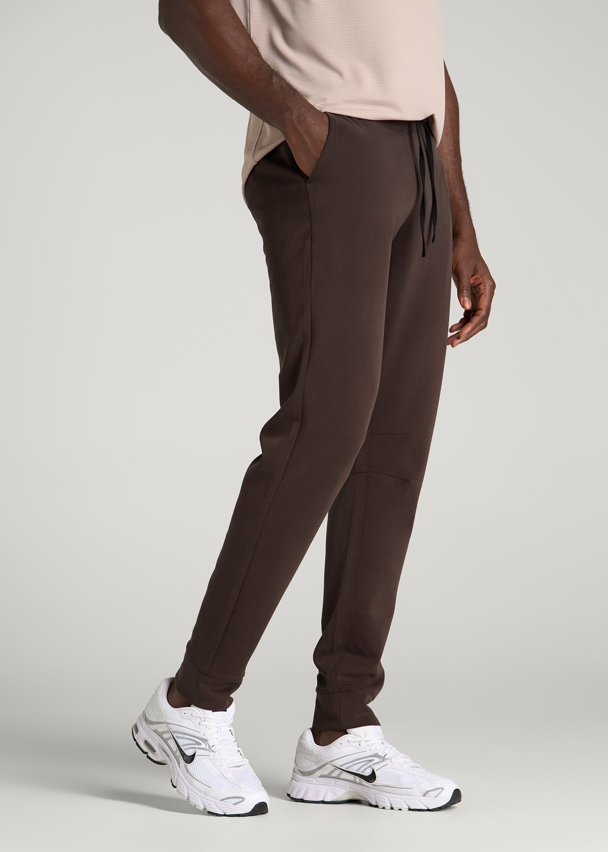 Neo Stretch Performance Joggers for Tall Men in Espresso