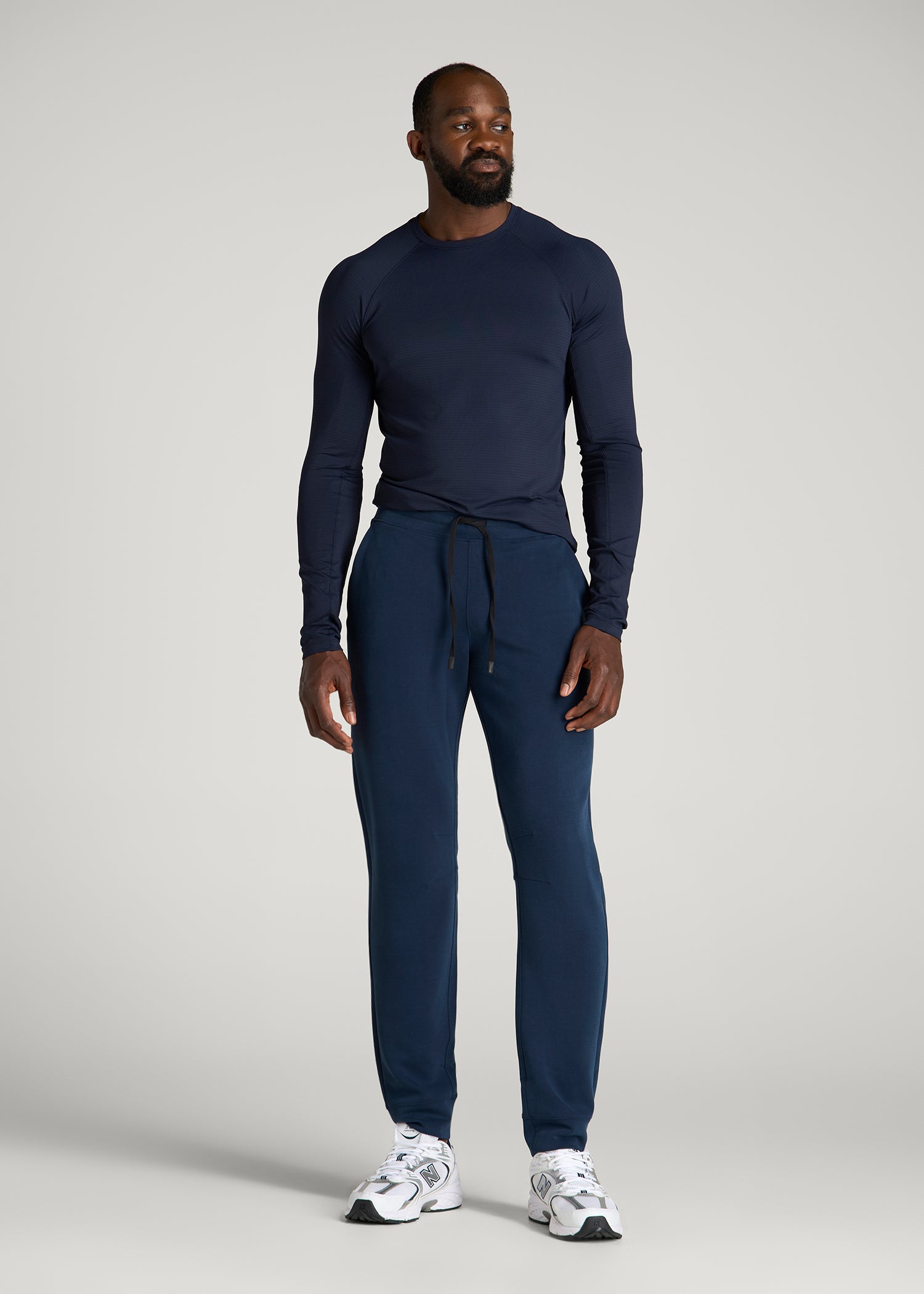 Neo Stretch Performance Joggers for Tall Men in Navy Blue