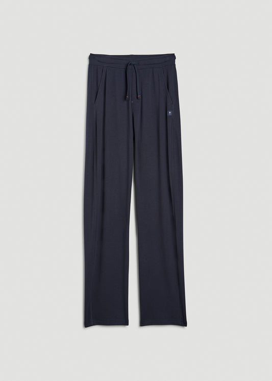 Open-Bottom Tall Men's Pajama Pants in Evening Blue