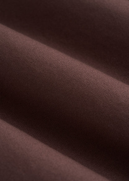 Oxford Cloth Button Down Shirt for Tall Men in Dark Brown
