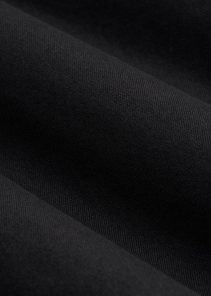 Oxford Cloth Button Down Shirt for Tall Men in Deep Black