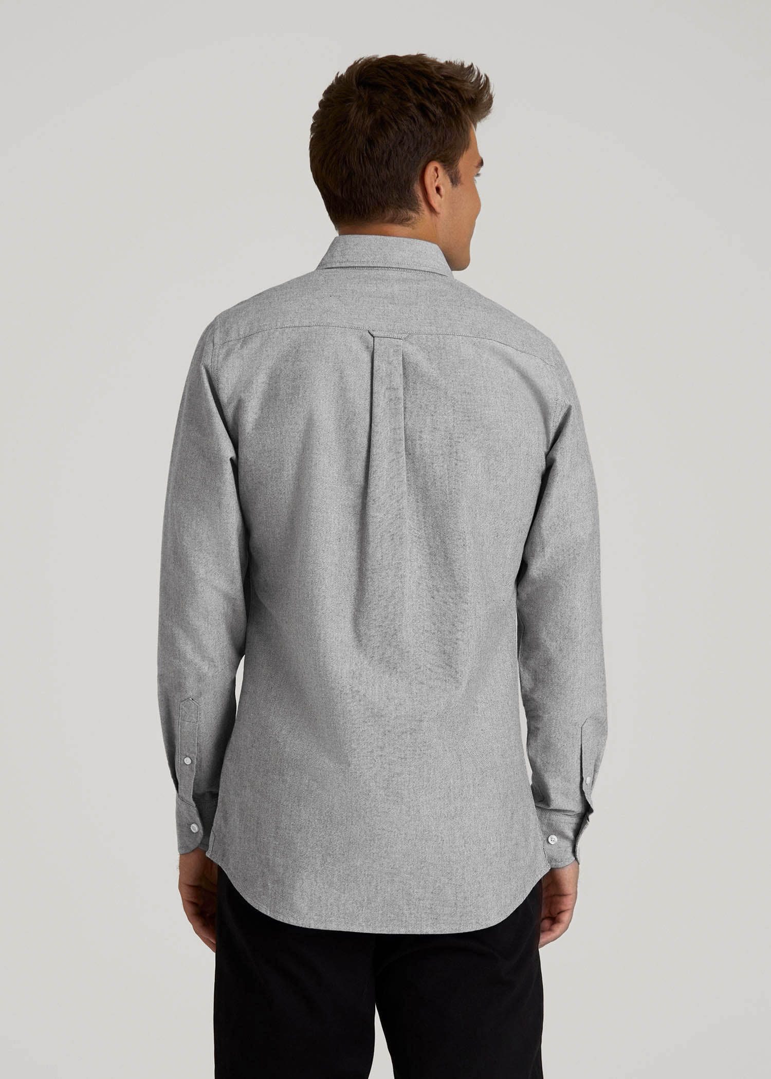 Oxford Cloth Button Down Shirt for Tall Men in Formal Grey M / Tall / Formal Grey Oxford Cloth Button Down Shirt for Tall Men in Formal Grey M / Tall / Formal Grey