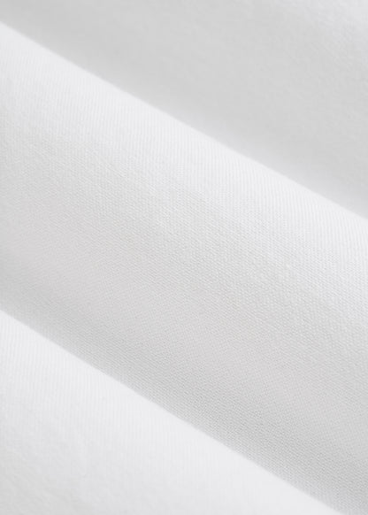 Oxford Cloth Button Down Shirt for Tall Men in Optic White