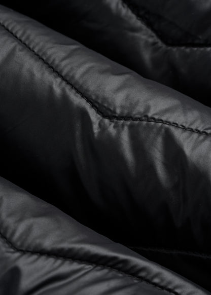 Packable Puffer Jacket for Tall Men in Black