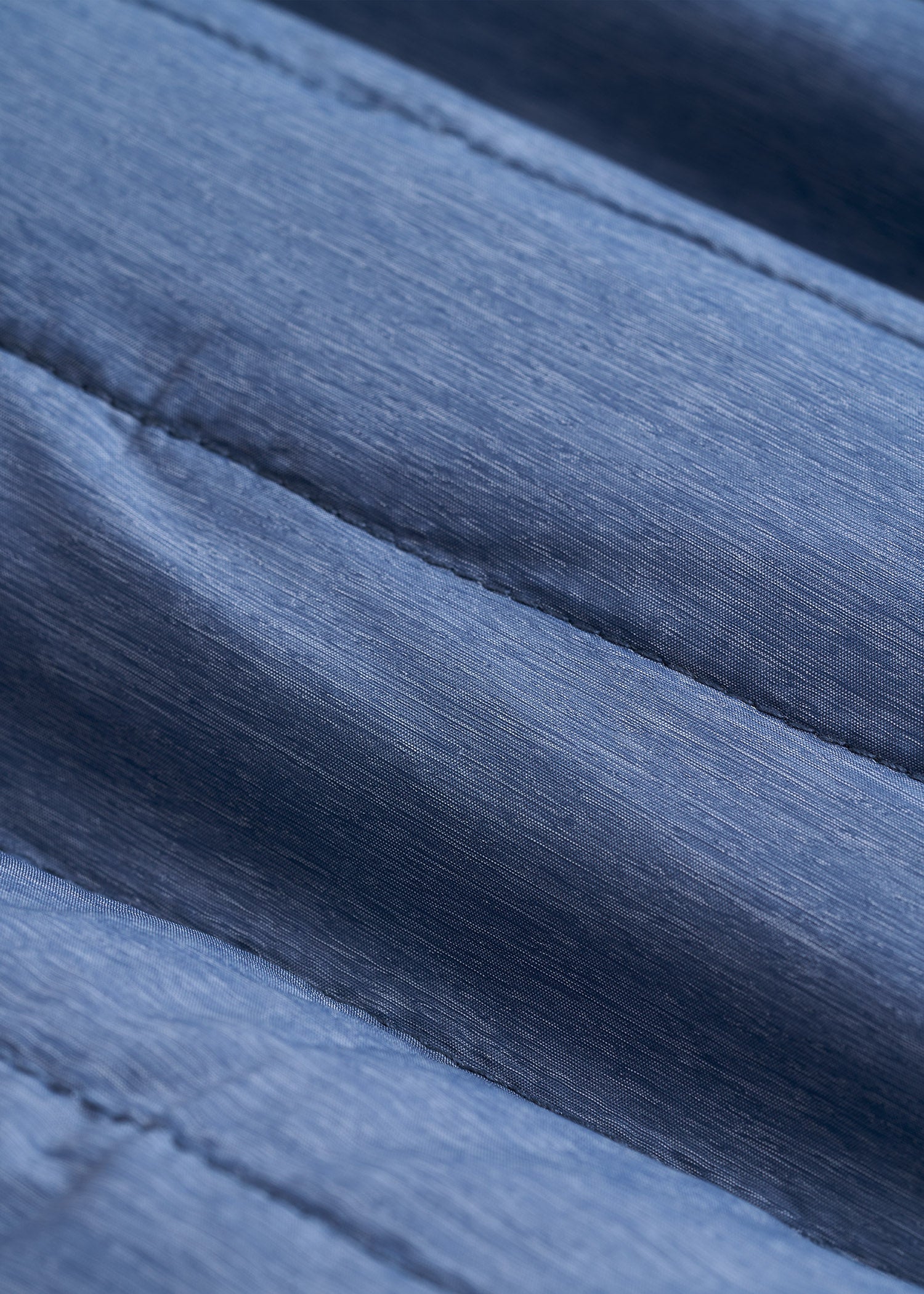 Packable Puffer Jacket for Tall Men in Steel Blue